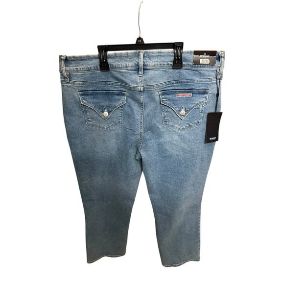 Women’s Hudson Mid-Rise Straight Leg Icy Blue Denim Jeans Size 36/16 NWT - Picture 1 of 8